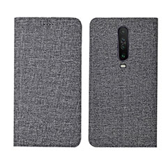 Xiaomi Redmi K30 4G用手帳型 布 スタンド L01 Xiaomi グレー