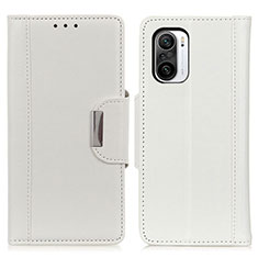 Xiaomi Redmi K40 5G用手帳型 レザーケース スタンド カバー M01L Xiaomi ホワイト