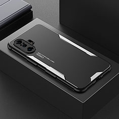 Xiaomi Redmi K40 Gaming 5G用ケース 高級感 手触り良い アルミメタル 製の金属製 兼シリコン カバー Xiaomi シルバー