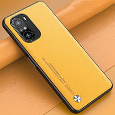 Xiaomi Redmi K40 Pro 5G用ケース 高級感 手触り良いレザー柄 S01 Xiaomi イエロー