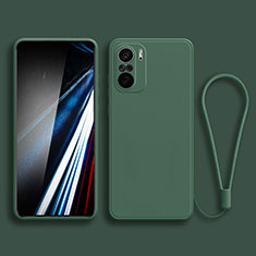 Xiaomi Redmi K40 Pro+ Plus 5G用360度 フルカバー極薄ソフトケース シリコンケース 耐衝撃 全面保護 バンパー YK4 Xiaomi モスグリー