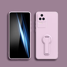 Xiaomi Redmi K40S 5G用極薄ソフトケース シリコンケース 耐衝撃 全面保護 スタンド バンパー Xiaomi ラベンダー