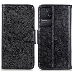 Xiaomi Redmi K50 5G用手帳型 レザーケース スタンド カバー N05P Xiaomi ブラック