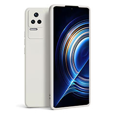 Xiaomi Redmi K50 5G用360度 フルカバー極薄ソフトケース シリコンケース 耐衝撃 全面保護 バンパー YK9 Xiaomi ホワイト