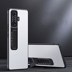 Xiaomi Redmi K50 Gaming 5G用ハイブリットバンパーケース スタンド プラスチック 兼シリコーン カバー JB1 Xiaomi ホワイト