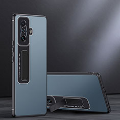 Xiaomi Redmi K50 Gaming 5G用ハイブリットバンパーケース スタンド プラスチック 兼シリコーン カバー JB1 Xiaomi ネイビー