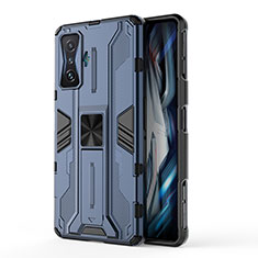 Xiaomi Redmi K50 Gaming AMG F1 5G用ハイブリットバンパーケース スタンド プラスチック 兼シリコーン カバー マグネット式 KC1 Xiaomi ネイビー