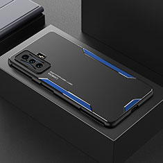 Xiaomi Redmi K50 Gaming AMG F1 5G用ケース 高級感 手触り良い アルミメタル 製の金属製 兼シリコン カバー Xiaomi ネイビー