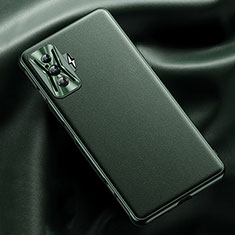 Xiaomi Redmi K50 Gaming AMG F1 5G用ケース 高級感 手触り良いレザー柄 QK1 Xiaomi グリーン