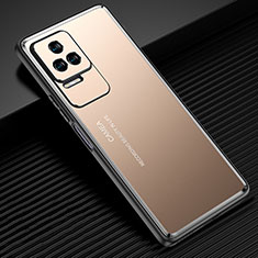 Xiaomi Redmi K50 Pro 5G用ケース 高級感 手触り良い アルミメタル 製の金属製 兼シリコン カバー JL1 Xiaomi ゴールド