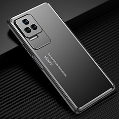 Xiaomi Redmi K50 Pro 5G用ケース 高級感 手触り良い アルミメタル 製の金属製 兼シリコン カバー JL1 Xiaomi ブラック