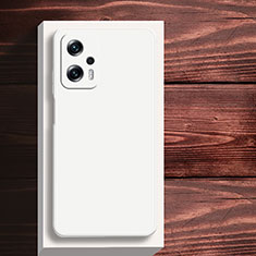 Xiaomi Redmi K50i 5G用360度 フルカバー極薄ソフトケース シリコンケース 耐衝撃 全面保護 バンパー YK5 Xiaomi ホワイト