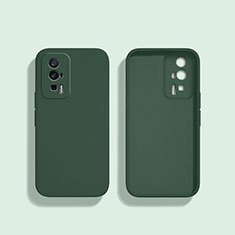 Xiaomi Redmi K60 5G用360度 フルカバー極薄ソフトケース シリコンケース 耐衝撃 全面保護 バンパー YK3 Xiaomi モスグリー