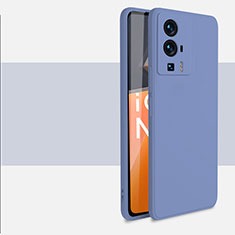 Xiaomi Redmi K60 5G用360度 フルカバー極薄ソフトケース シリコンケース 耐衝撃 全面保護 バンパー YK4 Xiaomi ラベンダーグレー