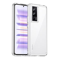 Xiaomi Redmi K60 5G用ハイブリットバンパーケース クリア透明 プラスチック カバー J02S Xiaomi クリア