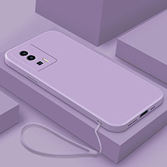 Xiaomi Redmi K60 5G用360度 フルカバー極薄ソフトケース シリコンケース 耐衝撃 全面保護 バンパー YK7 Xiaomi パープル