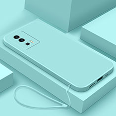 Xiaomi Redmi K60 5G用360度 フルカバー極薄ソフトケース シリコンケース 耐衝撃 全面保護 バンパー YK7 Xiaomi シアン