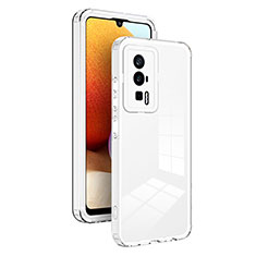 Xiaomi Redmi K60 5G用ハイブリットバンパーケース クリア透明 プラスチック 鏡面 カバー H01P Xiaomi ホワイト