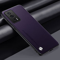 Xiaomi Redmi K60 Pro 5G用ケース 高級感 手触り良いレザー柄 S01 Xiaomi パープル