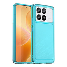 Xiaomi Redmi K70 5G用ハイブリットバンパーケース クリア透明 プラスチック カバー J02S Xiaomi ネイビー