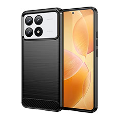 Xiaomi Redmi K70 5G用シリコンケース ソフトタッチラバー ライン カバー Xiaomi ブラック