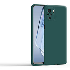 Xiaomi Redmi Note 10 4G用360度 フルカバー極薄ソフトケース シリコンケース 耐衝撃 全面保護 バンパー YK1 Xiaomi グリーン