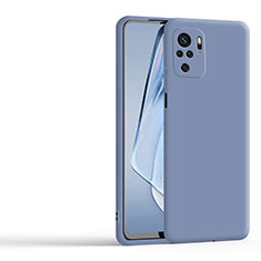 Xiaomi Redmi Note 10 4G用360度 フルカバー極薄ソフトケース シリコンケース 耐衝撃 全面保護 バンパー YK1 Xiaomi ラベンダーグレー