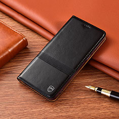 Xiaomi Redmi Note 10 5G用手帳型 レザーケース スタンド カバー H05P Xiaomi ブラック