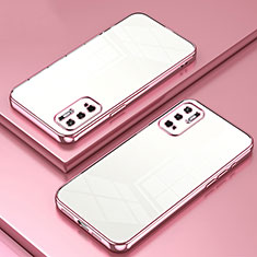 Xiaomi Redmi Note 10 5G用極薄ソフトケース シリコンケース 耐衝撃 全面保護 クリア透明 SY1 Xiaomi ローズゴールド