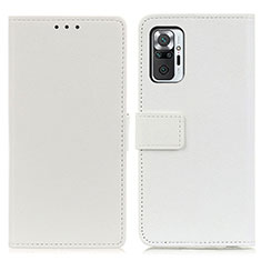 Xiaomi Redmi Note 10 Pro 4G用手帳型 レザーケース スタンド カバー M08L Xiaomi ホワイト