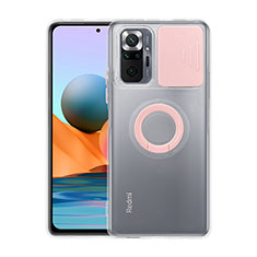 Xiaomi Redmi Note 10 Pro Max用360度 フルカバー極薄ソフトケース シリコンケース 耐衝撃 全面保護 バンパー MJ1 Xiaomi ピンク