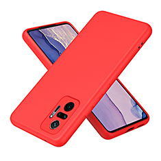 Xiaomi Redmi Note 10 Pro Max用360度 フルカバー極薄ソフトケース シリコンケース 耐衝撃 全面保護 バンパー H01P Xiaomi レッド