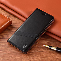 Xiaomi Redmi Note 10T 5G用手帳型 レザーケース スタンド カバー H09P Xiaomi ブラック