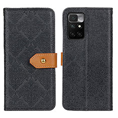 Xiaomi Redmi Note 11 4G (2021)用手帳型 レザーケース スタンド カバー K05Z Xiaomi ブラック