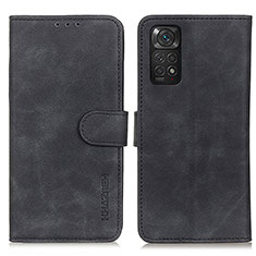 Xiaomi Redmi Note 11 4G (2022)用手帳型 レザーケース スタンド カバー K03Z Xiaomi ブラック