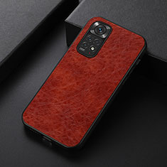 Xiaomi Redmi Note 11 4G (2022)用ケース 高級感 手触り良いレザー柄 B05H Xiaomi ブラウン