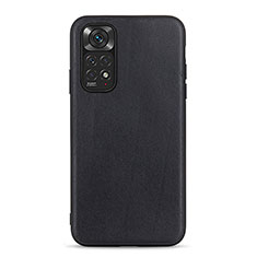 Xiaomi Redmi Note 11 4G (2022)用ケース 高級感 手触り良いレザー柄 B01H Xiaomi ブラック