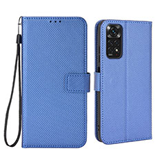 Xiaomi Redmi Note 11 4G (2022)用手帳型 レザーケース スタンド カバー BY6 Xiaomi ネイビー