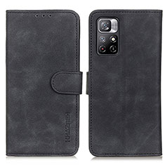 Xiaomi Redmi Note 11 5G用手帳型 レザーケース スタンド カバー K03Z Xiaomi ブラック