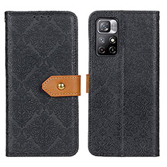 Xiaomi Redmi Note 11 5G用手帳型 レザーケース スタンド カバー K05Z Xiaomi ブラック