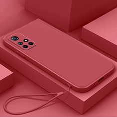 Xiaomi Redmi Note 11 5G用360度 フルカバー極薄ソフトケース シリコンケース 耐衝撃 全面保護 バンパー YK4 Xiaomi レッド