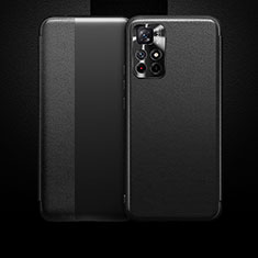 Xiaomi Redmi Note 11 5G用手帳型 レザーケース スタンド カバー Xiaomi ブラック