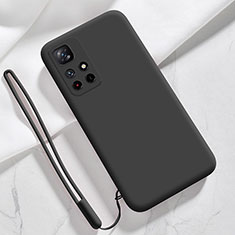 Xiaomi Redmi Note 11 5G用360度 フルカバー極薄ソフトケース シリコンケース 耐衝撃 全面保護 バンパー YK5 Xiaomi ブラック