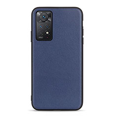 Xiaomi Redmi Note 11 Pro 4G用ケース 高級感 手触り良いレザー柄 B01H Xiaomi ネイビー