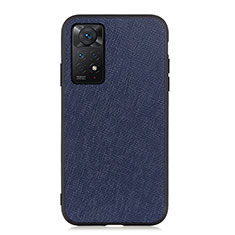 Xiaomi Redmi Note 11 Pro 4G用ケース 高級感 手触り良いレザー柄 B03H Xiaomi ネイビー