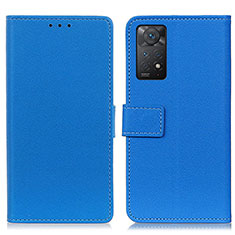 Xiaomi Redmi Note 11 Pro 4G用手帳型 レザーケース スタンド カバー M08L Xiaomi ネイビー