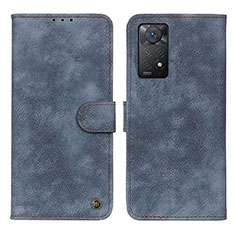 Xiaomi Redmi Note 11 Pro 4G用手帳型 レザーケース スタンド カバー N03P Xiaomi ネイビー