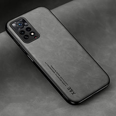 Xiaomi Redmi Note 11 Pro 4G用ケース 高級感 手触り良いレザー柄 DY2 Xiaomi グレー