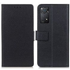 Xiaomi Redmi Note 11 Pro 5G用手帳型 レザーケース スタンド カバー M08L Xiaomi ブラック