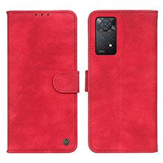 Xiaomi Redmi Note 11 Pro 5G用手帳型 レザーケース スタンド カバー N03P Xiaomi レッド
